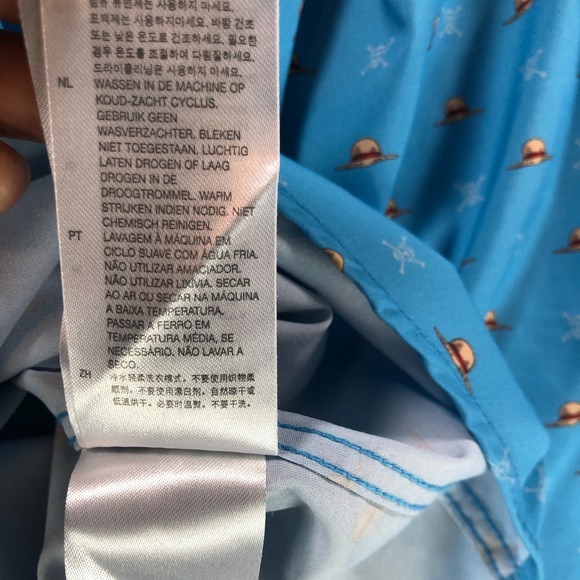 RSVLTS x One Peice Shirt Menx 4X Blue Lil Straw Hats Short Sleeve Button Up - Picture 12 of 14